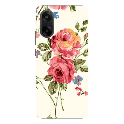 Oneplus Nord CE 5 Violet and rose Transparent Silicone TPU Θήκη